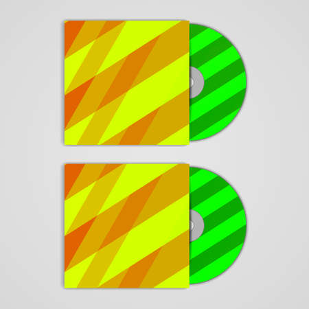 Vector cd cover  set for your design, abstract Illustration.のイラスト素材