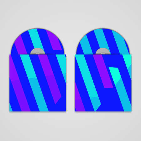 Vector cd cover  set for your design, abstract Illustration.のイラスト素材