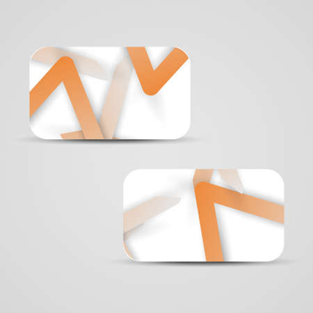 Vector business-card  set for your design, abstract Illustration.のイラスト素材