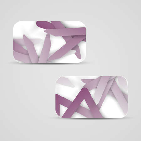Vector business-card  set for your design, abstract Illustration.の写真素材