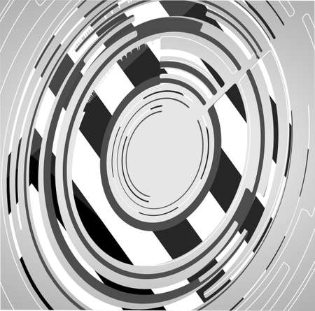 Abstract technology circles background, dynamic illustration.のイラスト素材