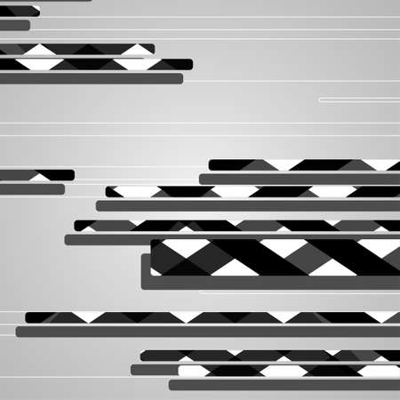 Abstract futuristic geometric shapes, dynamic illustration.のイラスト素材