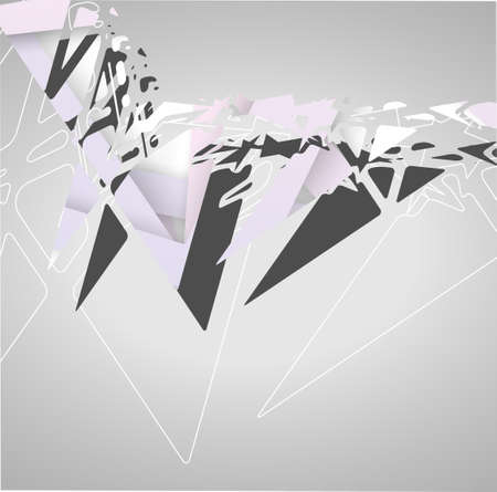 Futuristic background, geometric technology style illustration.のイラスト素材