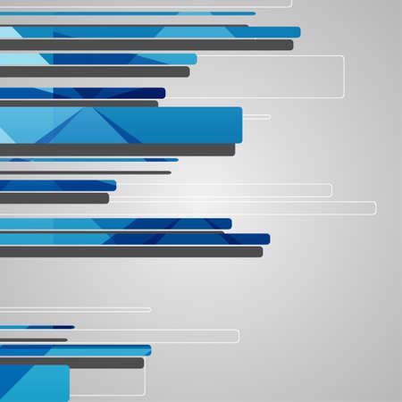 Abstract futuristic geometric shapes, dynamic illustration.のイラスト素材