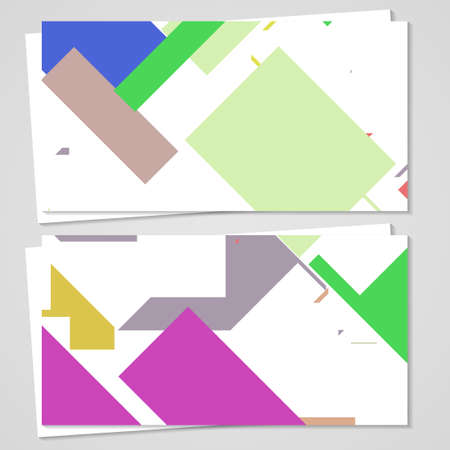 business-card  set for your design, vintage abstract Illustration.のイラスト素材