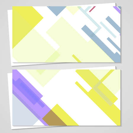 business-card  set for your design, vintage abstract Illustration.のイラスト素材
