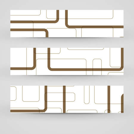 banner set for your design, abstract Illustration.のイラスト素材