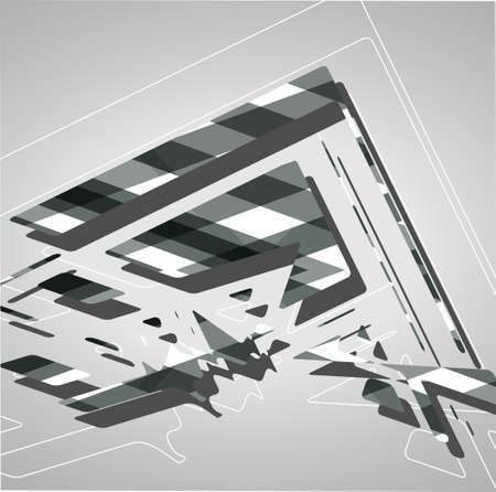 Futuristic background, geometric technology style illustration.のイラスト素材