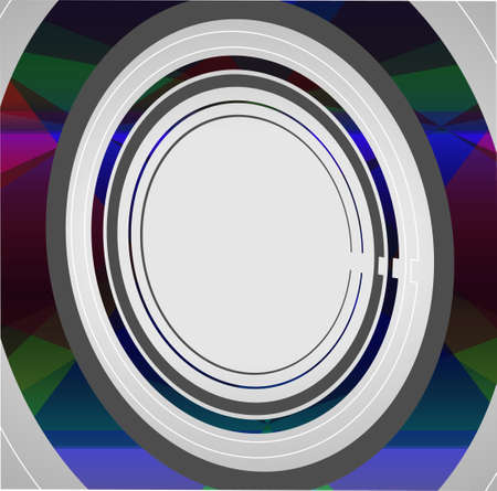 Abstract technology circles background, dynamic illustration のイラスト素材