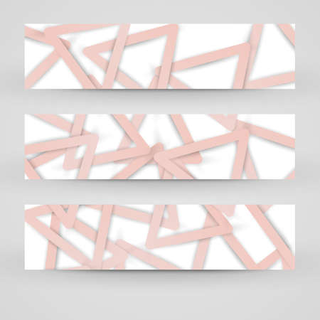 Vector banner set for your design, abstract Illustration のイラスト素材