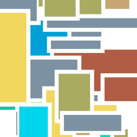 Retro abstract background, geometric shapes illustration.のイラスト素材