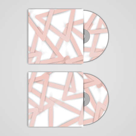 Vector cd cover  set for your design, abstract Illustration.のイラスト素材