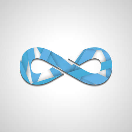 Abstract Infinity symbol, style illustration