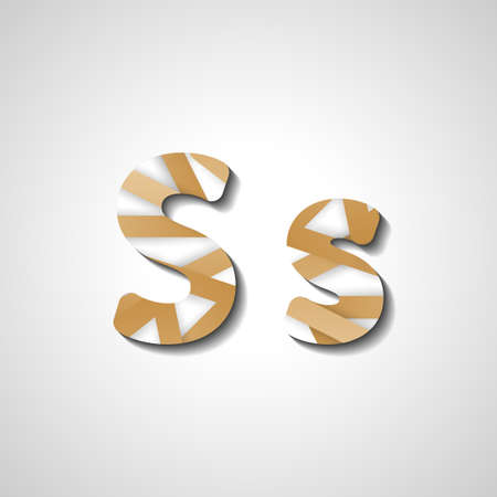 Colorful letter alphabet, abstract  illustrationのイラスト素材