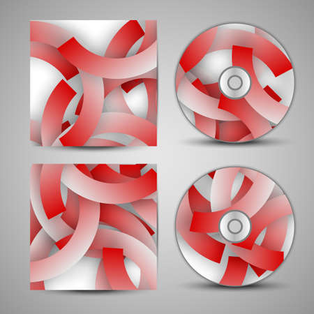 cd cover  set for your design, abstract Illustration.のイラスト素材