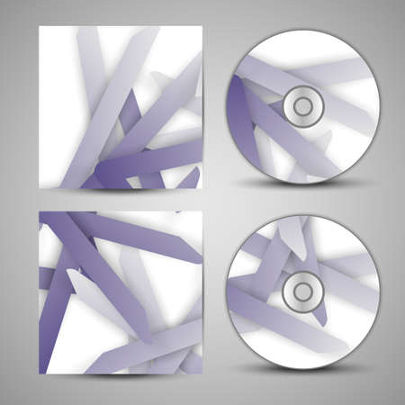 cd cover  set for your design, abstract Illustration.のイラスト素材