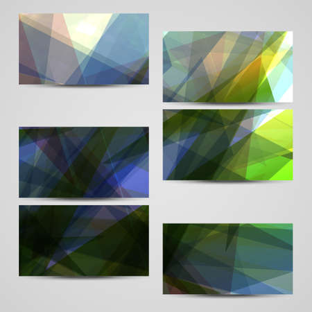 business-card  set for your design, abstract Illustration.のイラスト素材