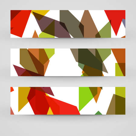 banner set for your design, abstract Illustration.のイラスト素材