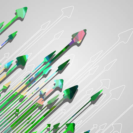 Arrow design background, dynamic illustration.のイラスト素材