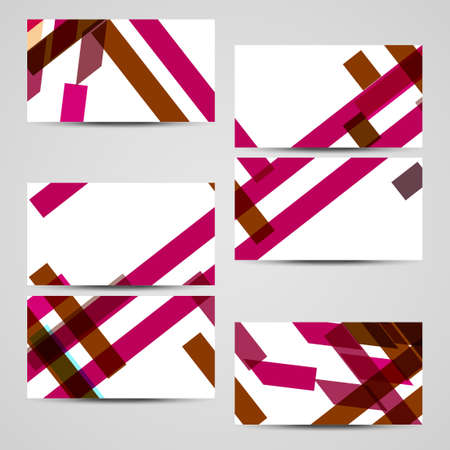 Vector business-card  set for your design, abstract Illustration.のイラスト素材