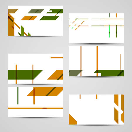 Vector business-card  set for your design, abstract Illustration.のイラスト素材