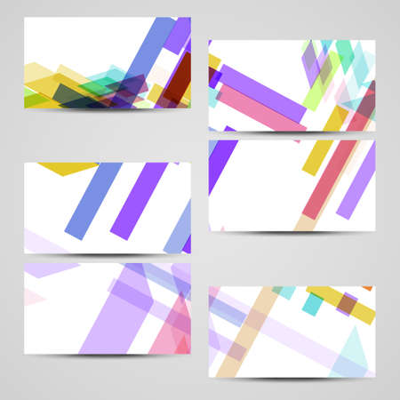 Vector business-card  set for your design, abstract Illustration.のイラスト素材
