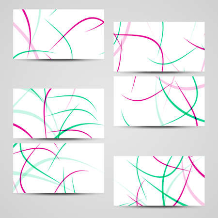 Vector business-card  set for your design, abstract Illustration.のイラスト素材