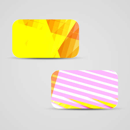 Vector business-card  set for your design, abstract Illustration.のイラスト素材