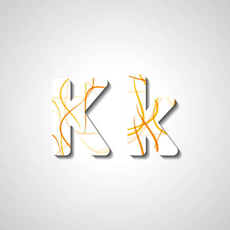 Colorful letter alphabet, abstract  illustrationのイラスト素材