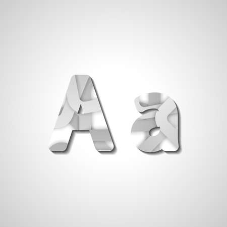 Colorful letter alphabet, abstract  illustrationのイラスト素材