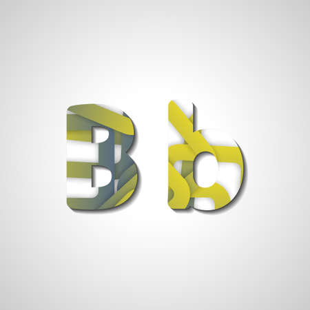 Colorful letter alphabet, abstract  illustrationのイラスト素材