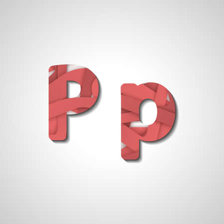 Colorful letter alphabet, abstract  illustrationのイラスト素材