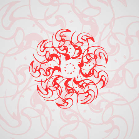 Abstract  swirl background, futuristic shapes illustration.のイラスト素材