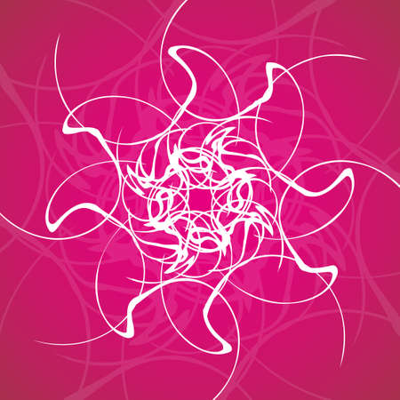 Abstract wavy background, futuristic shapes illustration.のイラスト素材