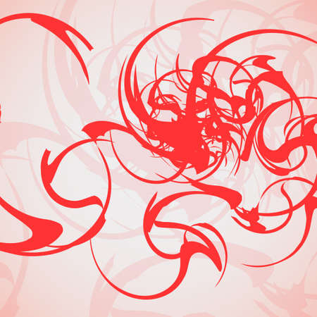 Abstract wave background, futuristic shapes illustration.のイラスト素材