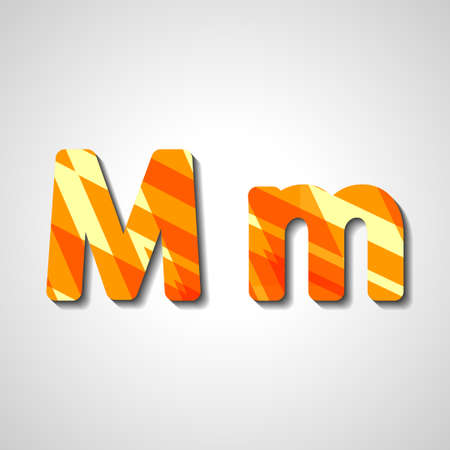 Colorful letter alphabet, abstract  illustrationのイラスト素材