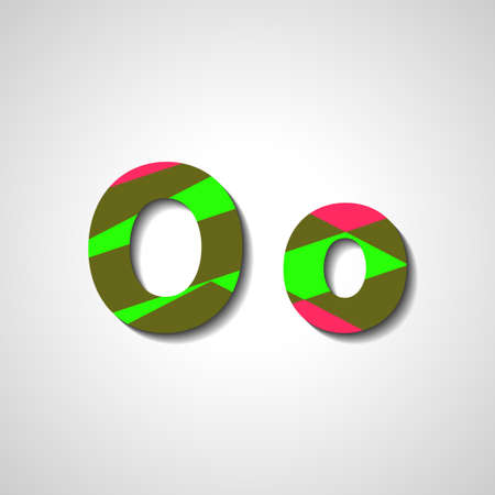 Colorful letter alphabet, abstract  illustrationのイラスト素材