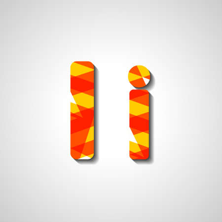 Colorful letter alphabet, abstract  illustrationのイラスト素材