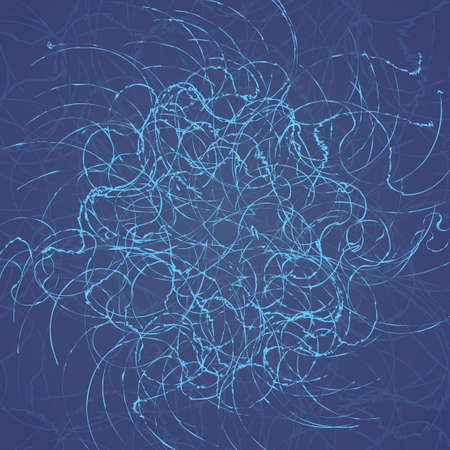 Abstract  swirl background, futuristic shapes illustration.のイラスト素材