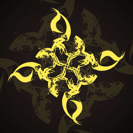 Abstract  swirl background, futuristic shapes illustration.のイラスト素材