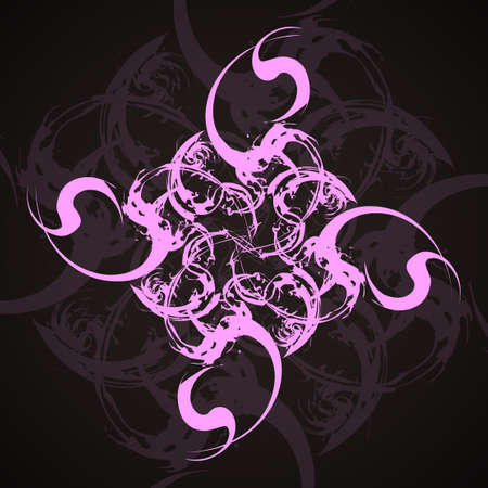 Abstract  swirl background, futuristic shapes illustration.のイラスト素材