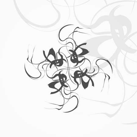 Abstract  swirl background, futuristic shapes illustration.のイラスト素材