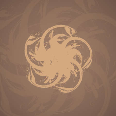 Abstract colorful background, futuristic shapes illustration.のイラスト素材