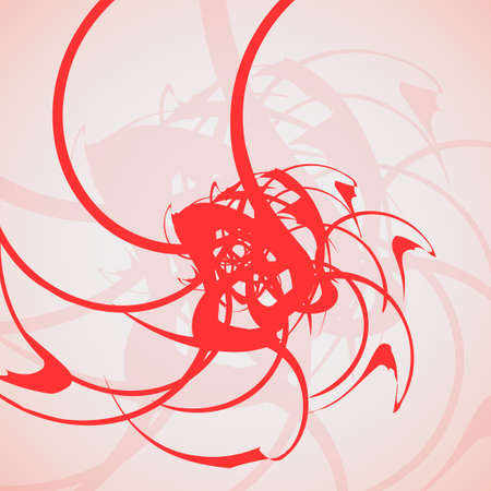 Abstract  swirl background, futuristic shapes illustration.のイラスト素材