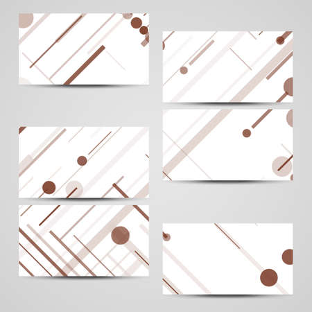Vector business-card  set for your design, circuit board Illustration.のイラスト素材