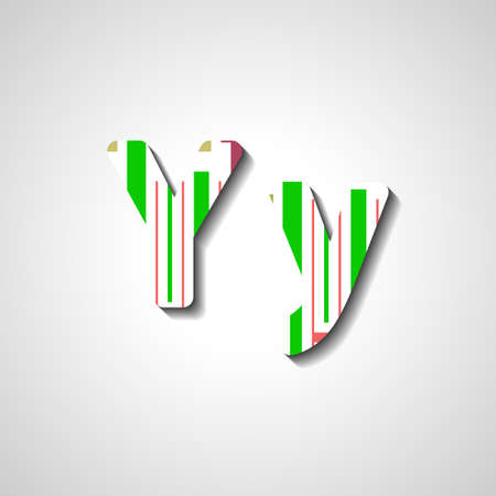 Colorful letter alphabet, abstract  illustrationのイラスト素材