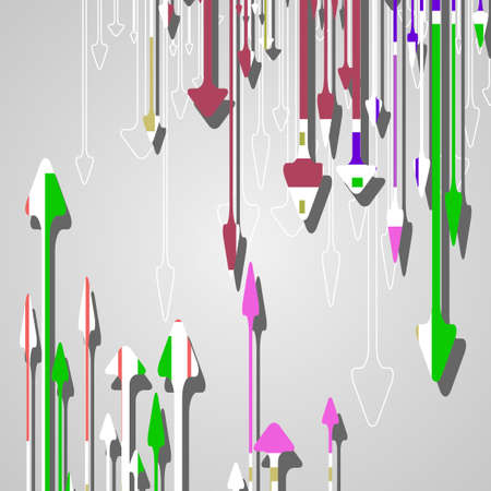 Arrow design background, dynamic illustration.のイラスト素材