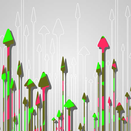 Arrow design background, dynamic illustration.のイラスト素材