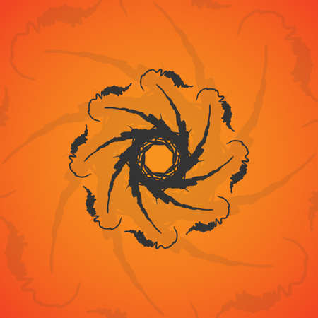 Abstract wave background, futuristic shapes illustration.のイラスト素材