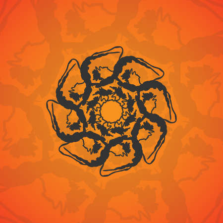 Abstract wavy background, futuristic shapes illustration.のイラスト素材